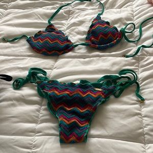 Multi colored bikini, Size small